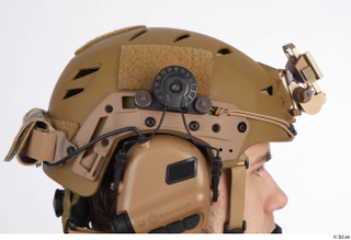 Photos Frankie Perry Army USA Recon ear hair head helmet…